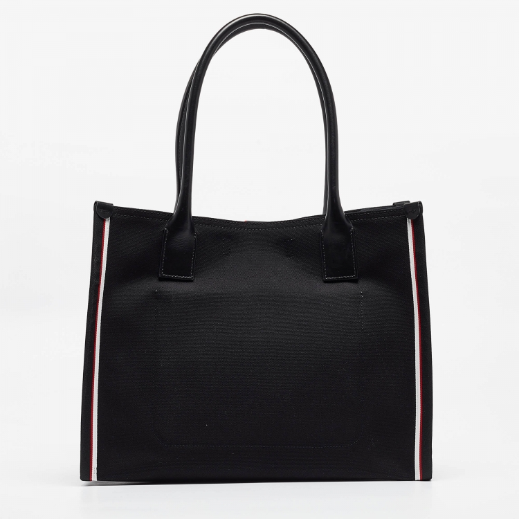 Pre Owned Christian Louboutin Black Canvas Large Nastroloubi Fique À Vontade Tote