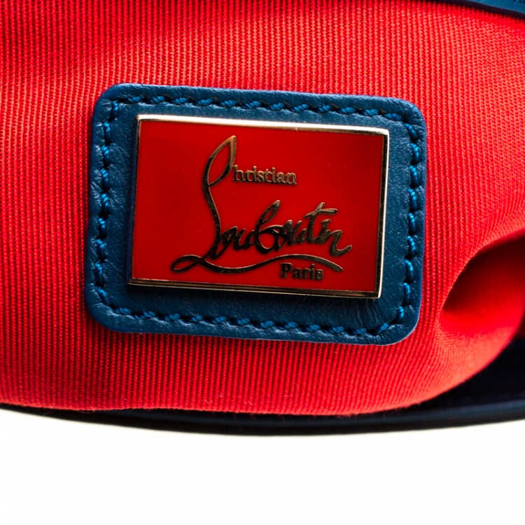 مملوكة مسبقًا Christian Louboutin Blue Leather Sweet Charity Shoulder Bag