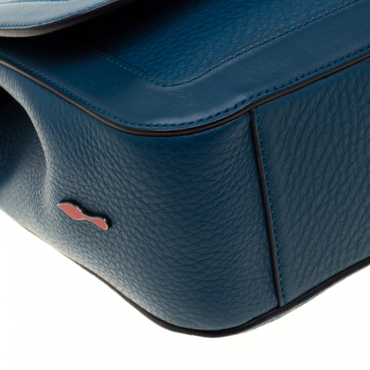 مملوكة مسبقًا Christian Louboutin Blue Leather Sweet Charity Shoulder Bag
