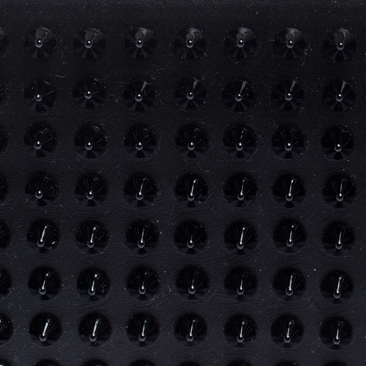 Pre Owned Christian Louboutin Black Spiked Panettone Wallet