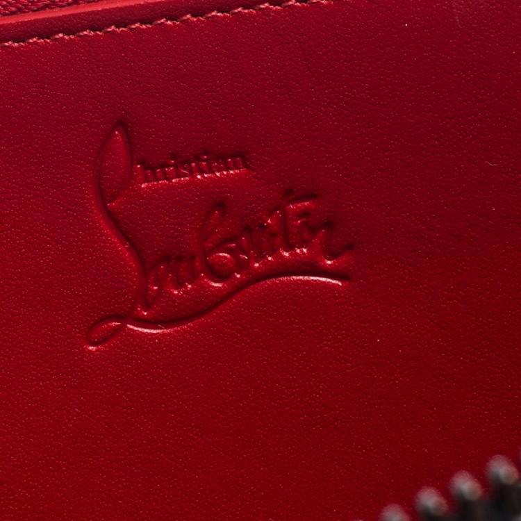 Pre Owned Christian Louboutin Black Spiked Panettone Wallet