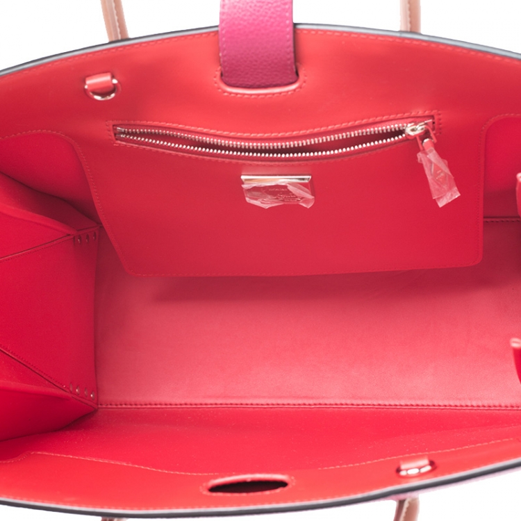 مملوكة مسبقًا Christian Louboutin Fuchsia Leather Paloma Medium Tote