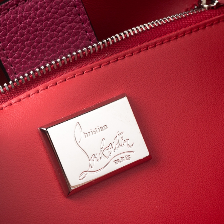 مملوكة مسبقًا Christian Louboutin Fuchsia Leather Paloma Medium Tote