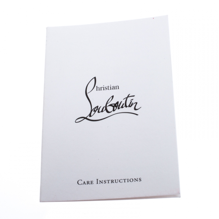 Pre Owned  Christian Louboutin Rose Gold Crackled Leather Panettone Wallet