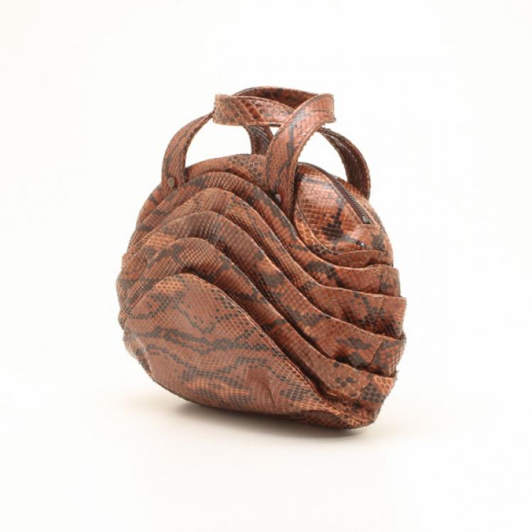 Pre Owned  Christian Louboutin Python Layered Hobo