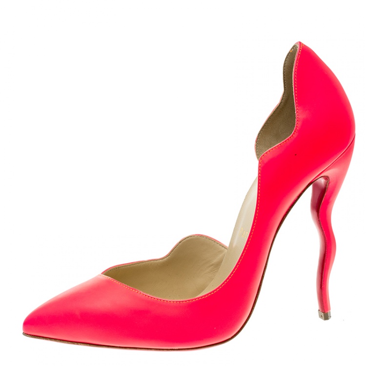 louboutin neon pumps