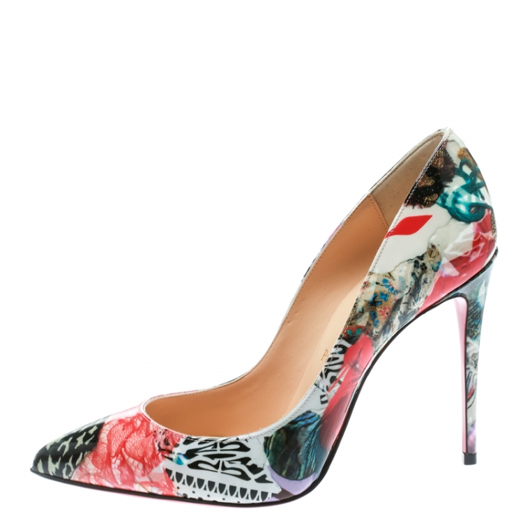 Christian Louboutin Multicolor Patent Leather Pigalle Follies