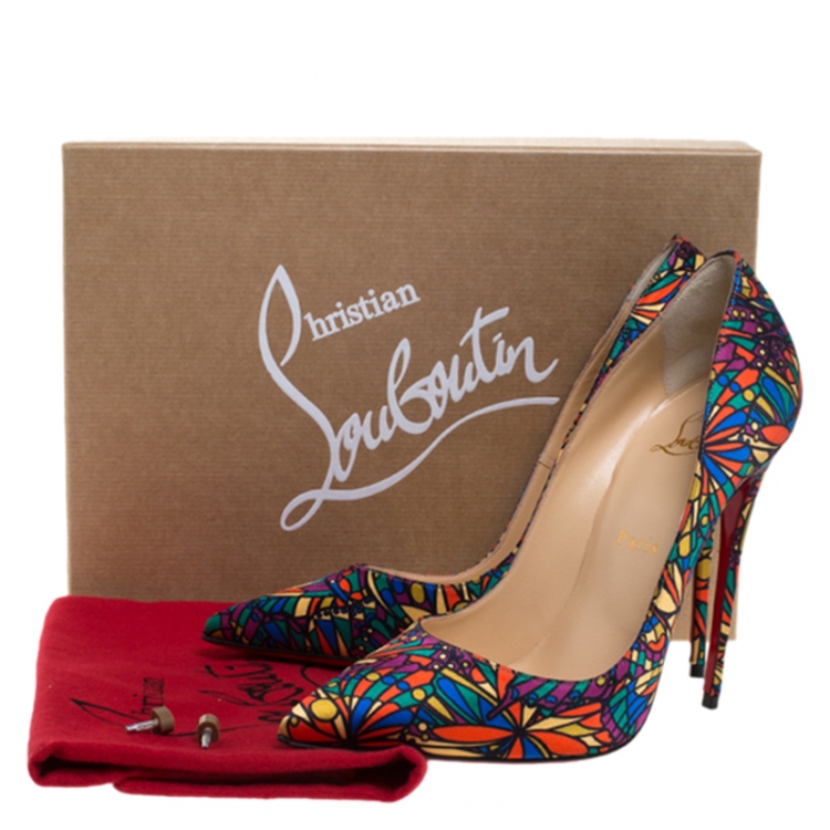 multicolor christian louboutin heels