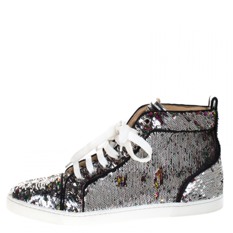 louboutin sequin sneakers