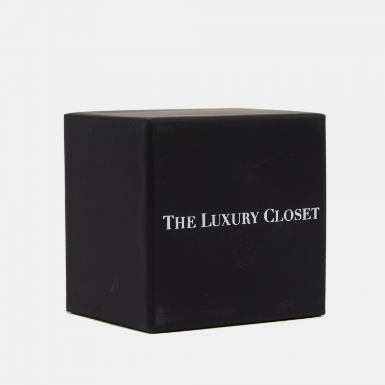 Pre Owned Christian Louboutin Black Leather Loubispikes Slim Belt 65 CM