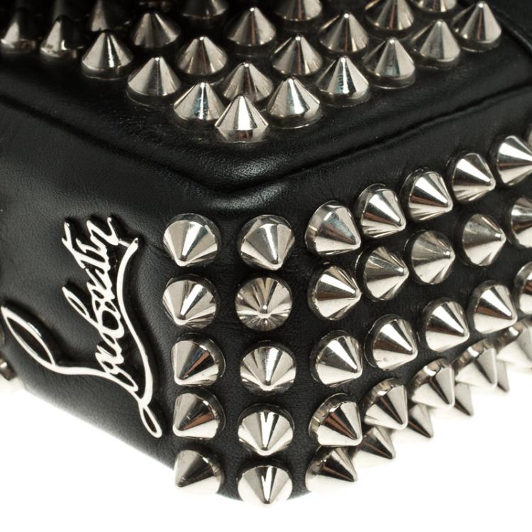 مملوكة مسبقًا Christian Louboutin Black Leather Mini Spiked Sweet Charity Shoulder Bag