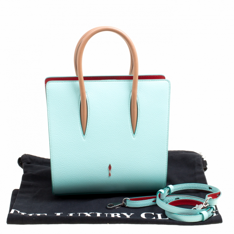 Pre Owned Christian Louboutin Multicolor Leather Small Paloma Top Handle Bag
