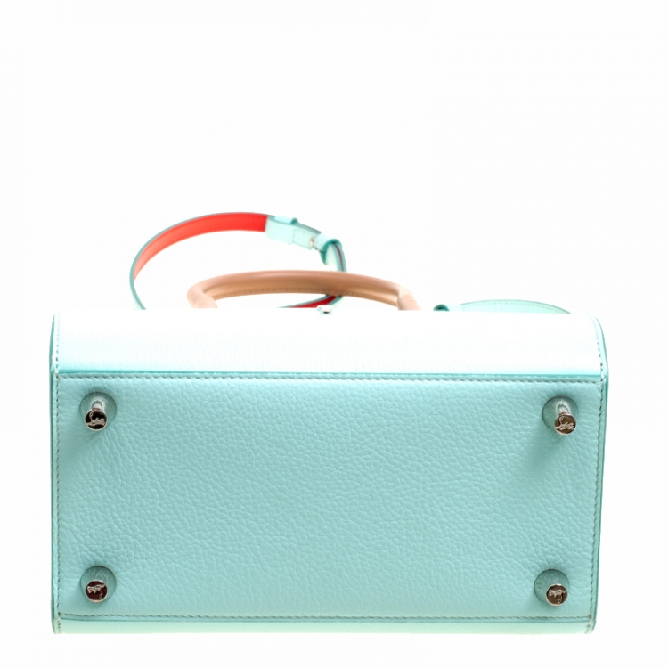 Pre Owned Christian Louboutin Multicolor Leather Small Paloma Top Handle Bag