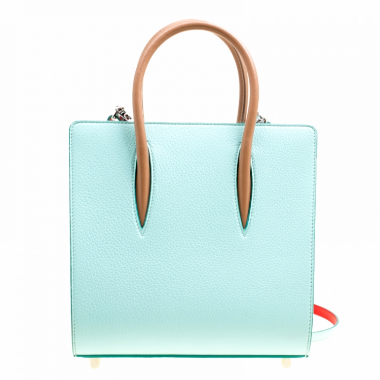 Pre Owned Christian Louboutin Multicolor Leather Small Paloma Top Handle Bag