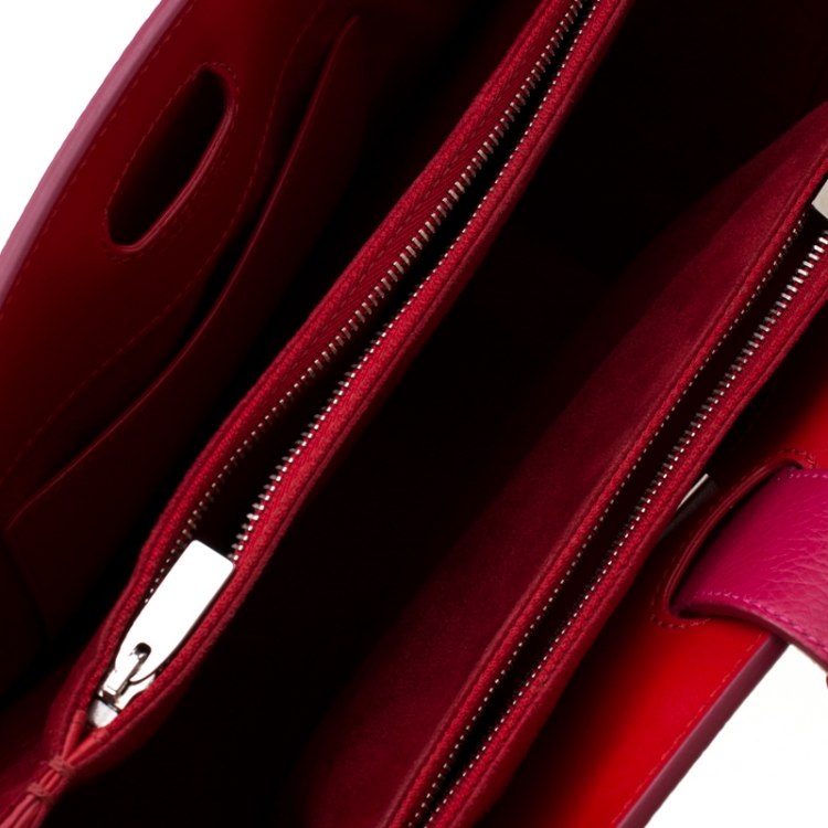 Pre Owned Christian Louboutin Pink Leather Paloma Tote