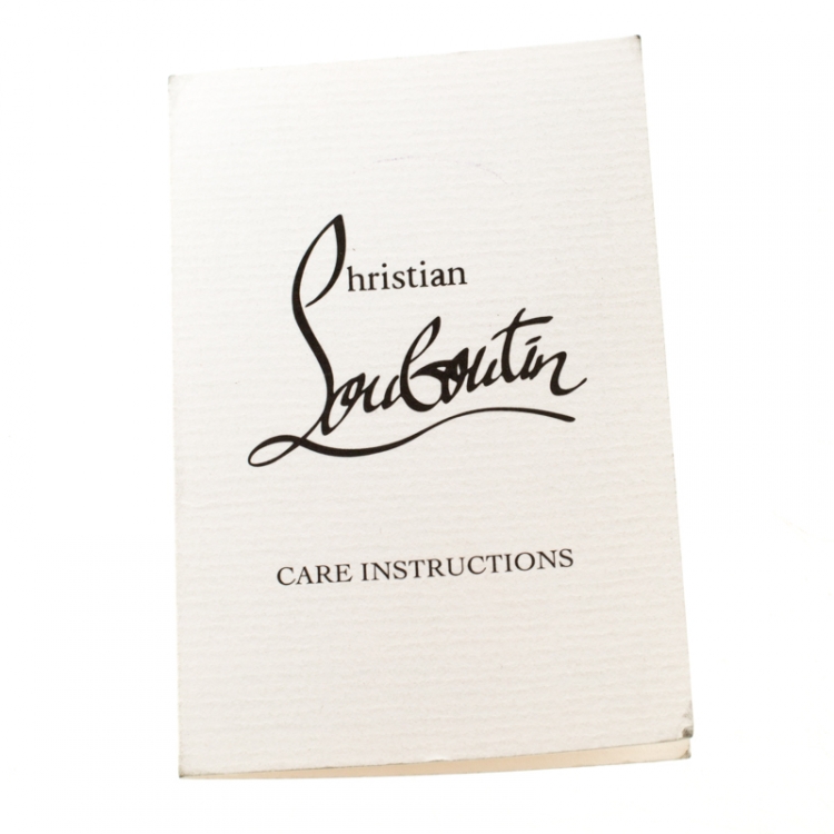 Pre Owned Christian Louboutin Beige Metallic Crystal Embellished Nubuck Leather Mina Chain Clutch