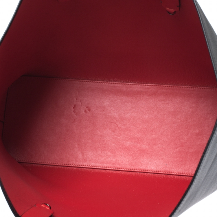 Pre Owned Christian Louboutin Black Leather Cabata Tote