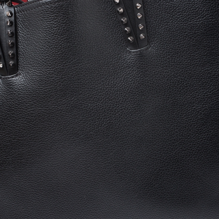 Pre Owned Christian Louboutin Black Leather Cabata Tote