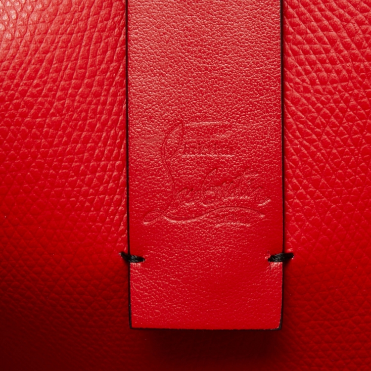Pre Owned Christian Louboutin Black Leather Cabata Tote