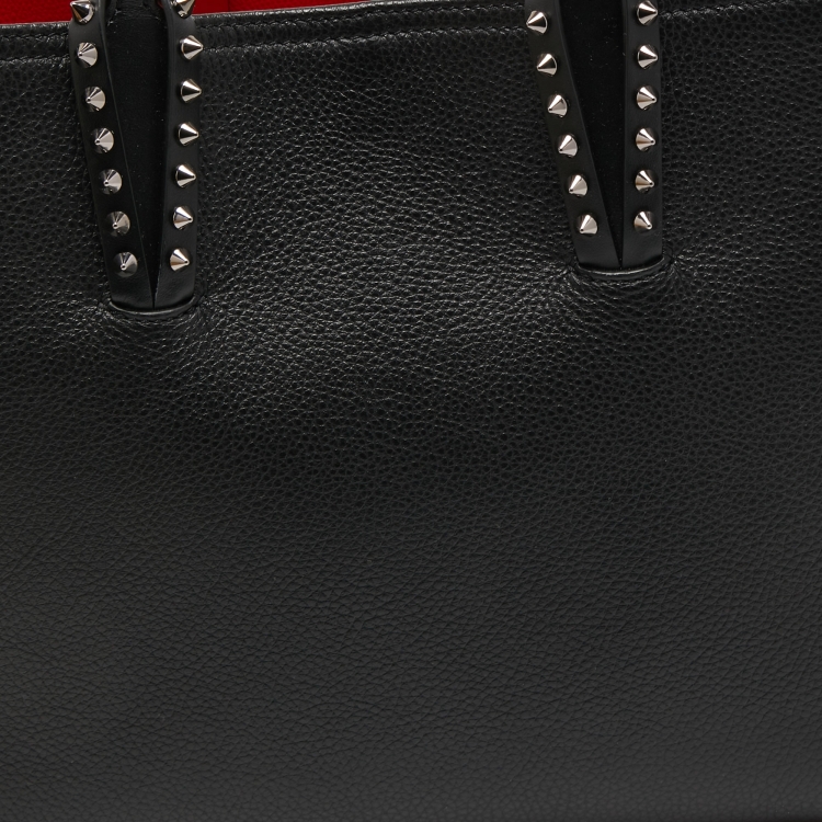 Pre Owned Christian Louboutin Black Leather Cabata Tote