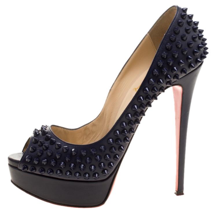 lady peep toe louboutin