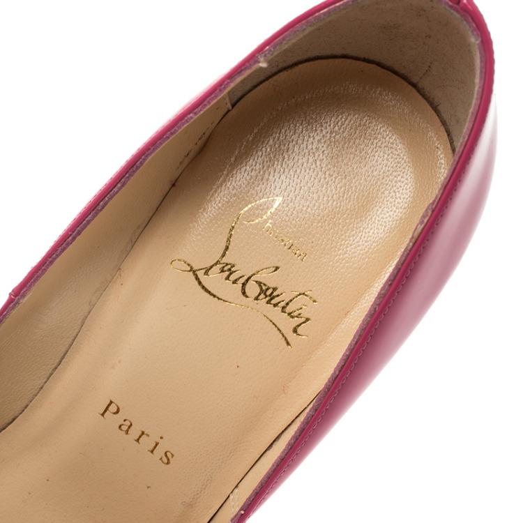 مملوكة مسبقًا Christian Louboutin Pink Patent Leather So Kate Pumps Size 38