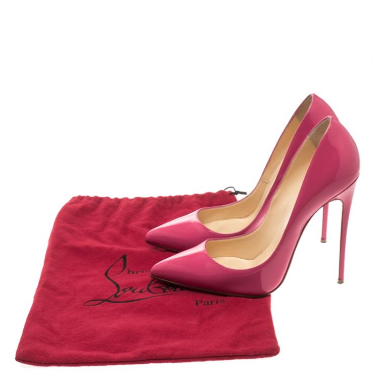 مملوكة مسبقًا Christian Louboutin Pink Patent Leather So Kate Pumps Size 38