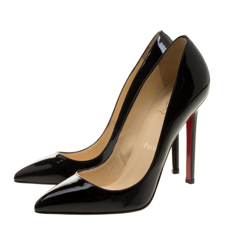 مملوكة مسبقًا Christian Louboutin Black Patent Leather So Kate Pumps Size 35.5