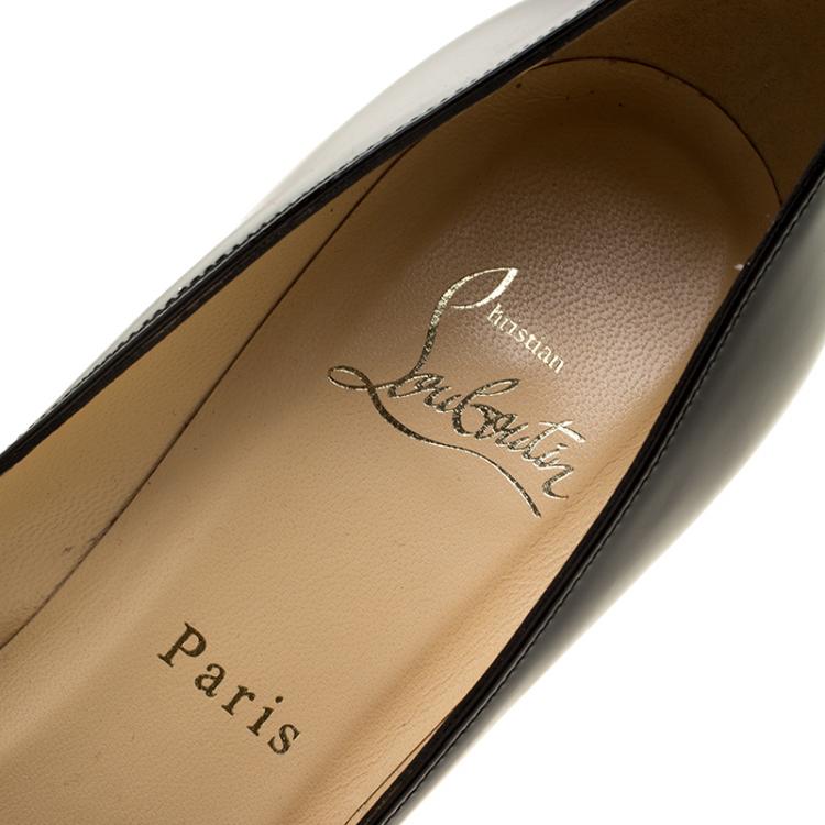 مملوكة مسبقًا Christian Louboutin Black Patent Leather So Kate Pumps Size 35.5