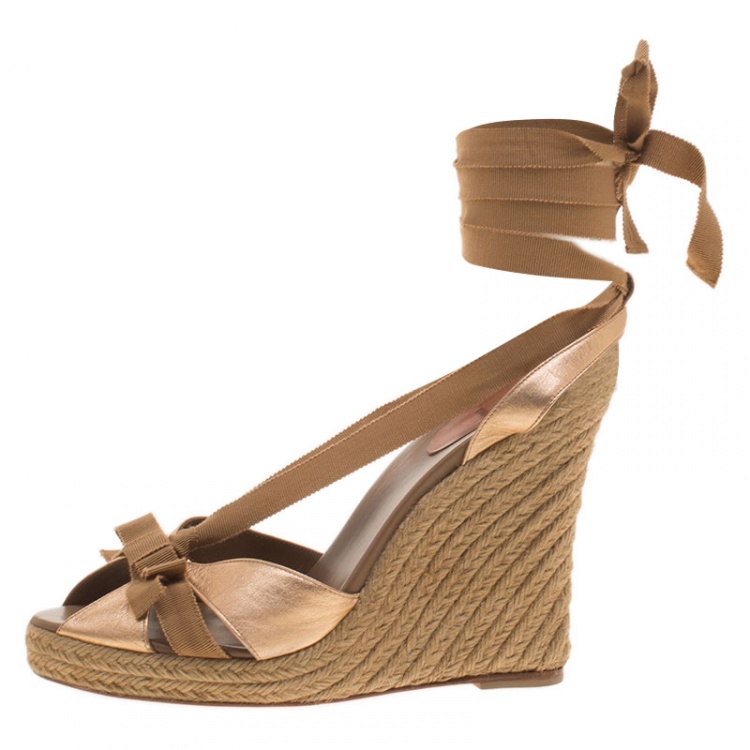Buy Bronze Heeled Sandals for Women by LAZERA Online | Ajio.com
