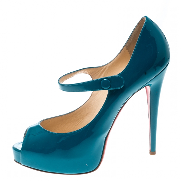 Turquoise louboutins best sale