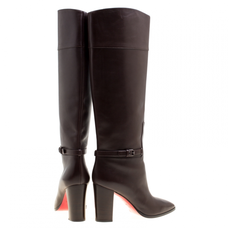 louboutin high knee boots