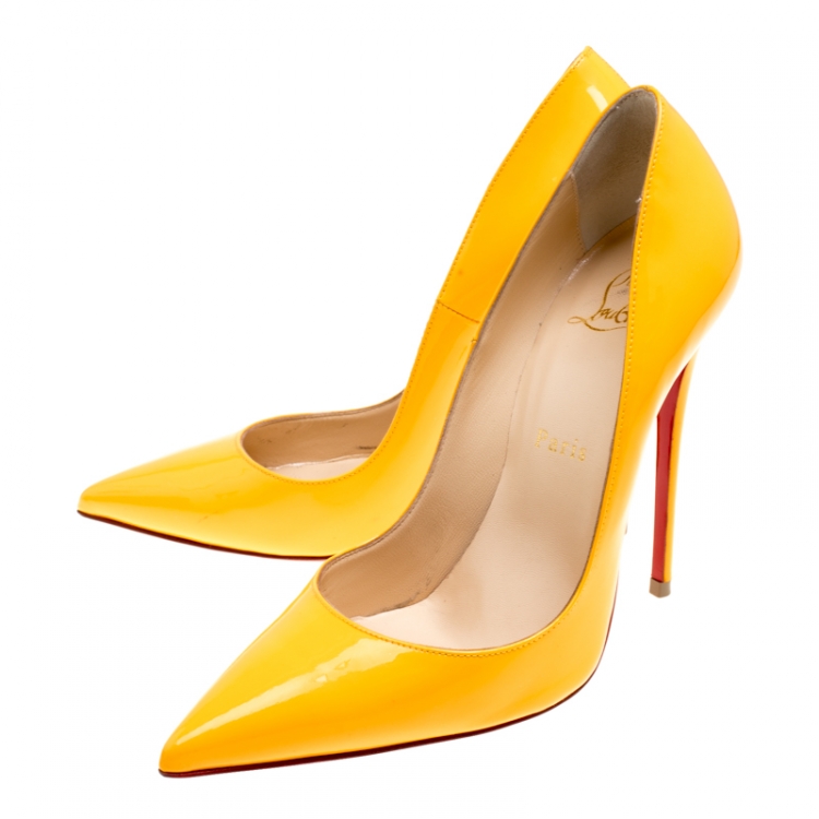 louboutin yellow heels