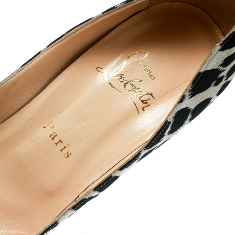 Pre Owned Christian Louboutin Two Tone Satin Just Soon Open Toe Pumps Size 39