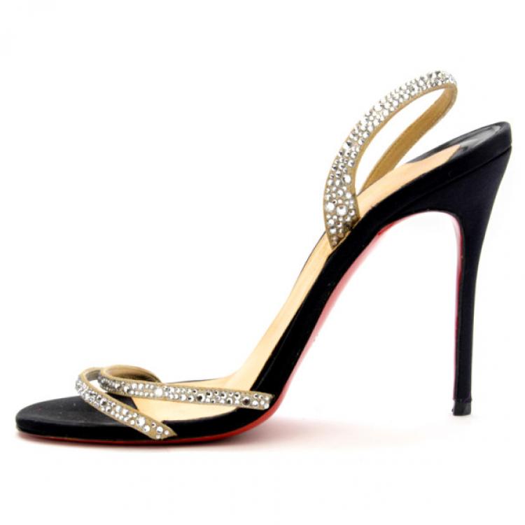 louboutin crystal sandals