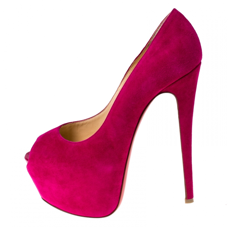 fuschia pink pumps