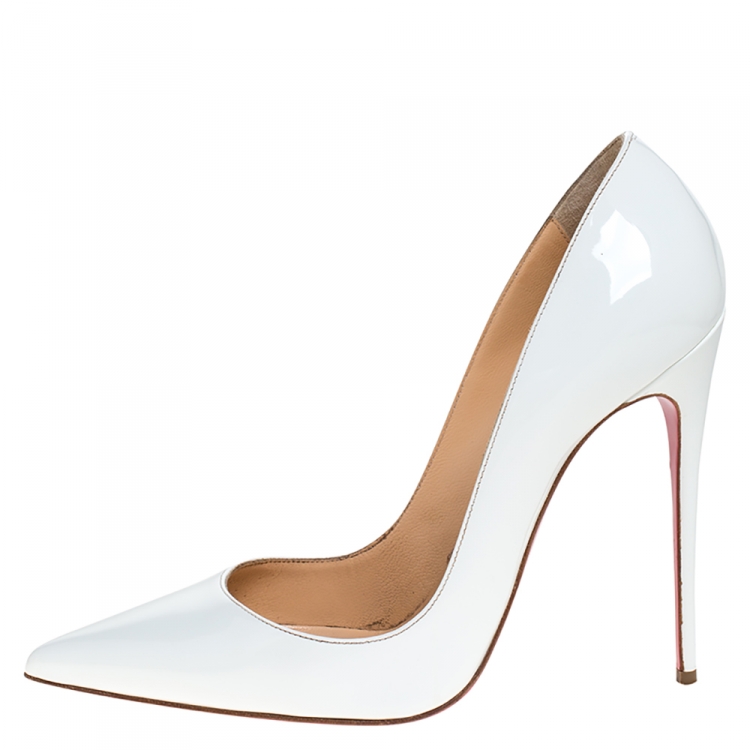 white so kate pumps