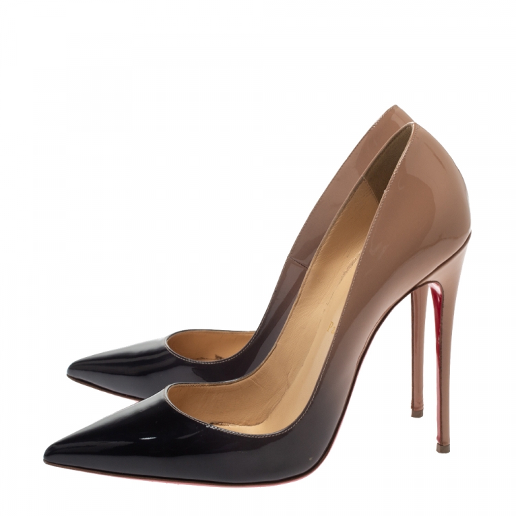 Christian Louboutin Two Tone Patent Leather Ombre So Kate Pumps ...