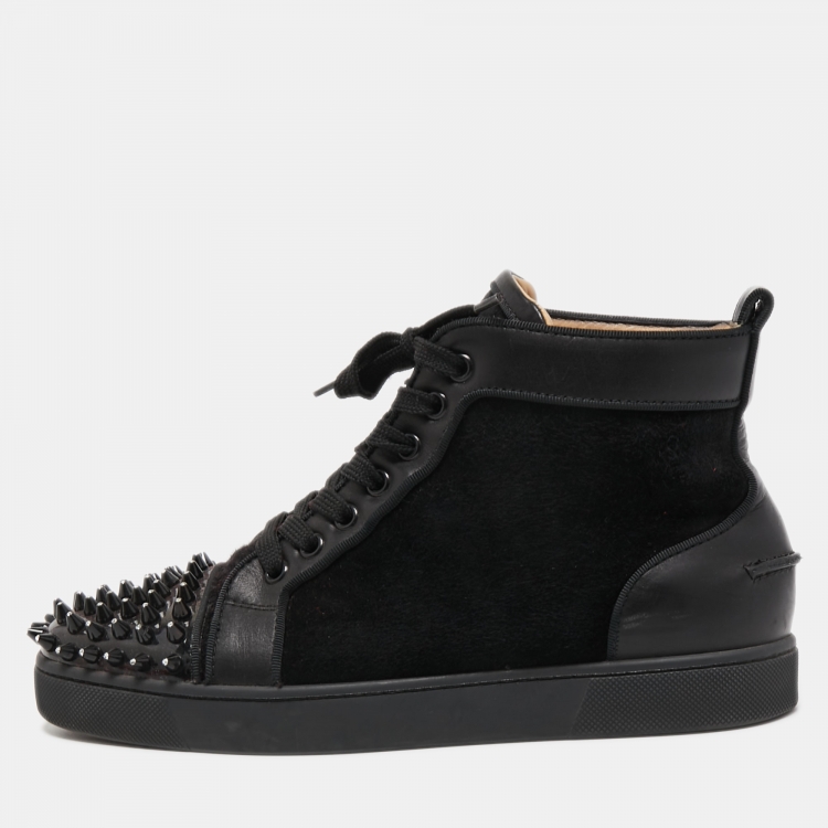 christian louboutin black suede