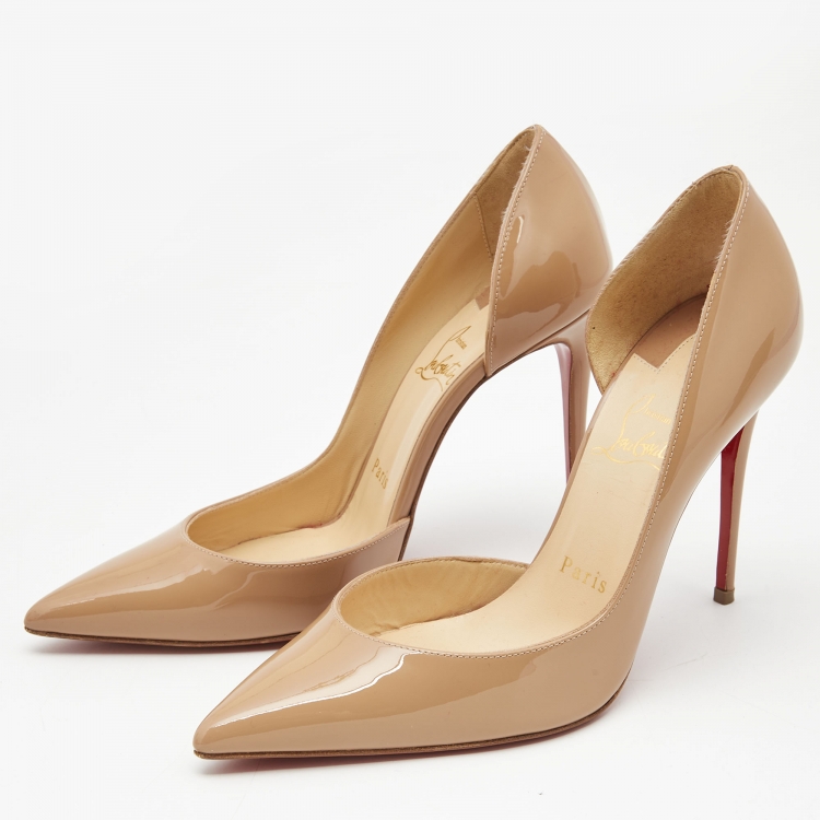 Christian Louboutin Iriza Patent Pumps 100 - Black - 37