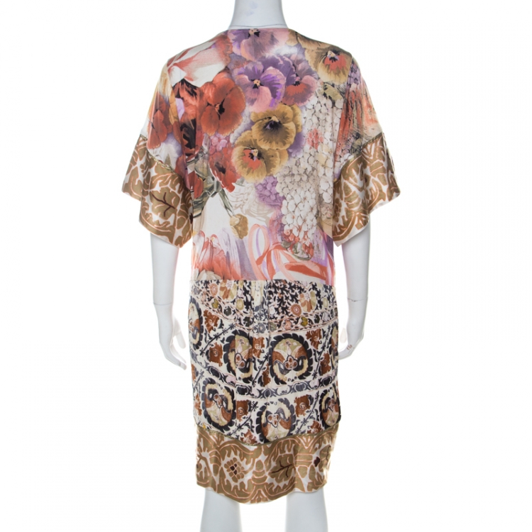 Pre Owned Class by Roberto Cavalli Multicolor Mixed Print Short Dress S