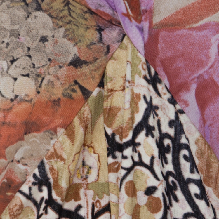 Pre Owned Class by Roberto Cavalli Multicolor Mixed Print Short Dress S