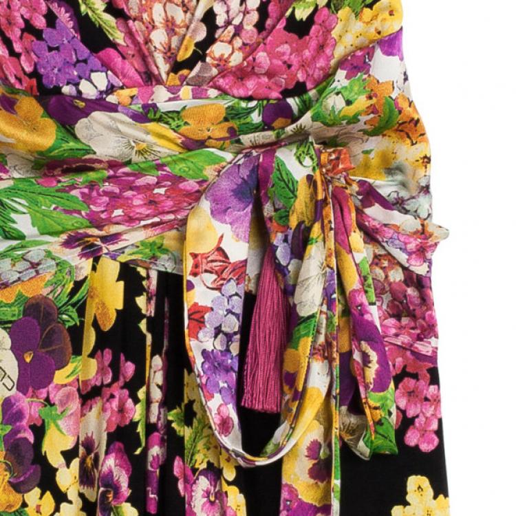 Pre Owned Class by Roberto Cavalli Floral Dress S