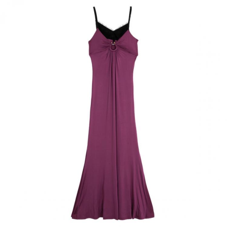 Pre Owned Class by Roberto Cavalli Long Pink Dress M