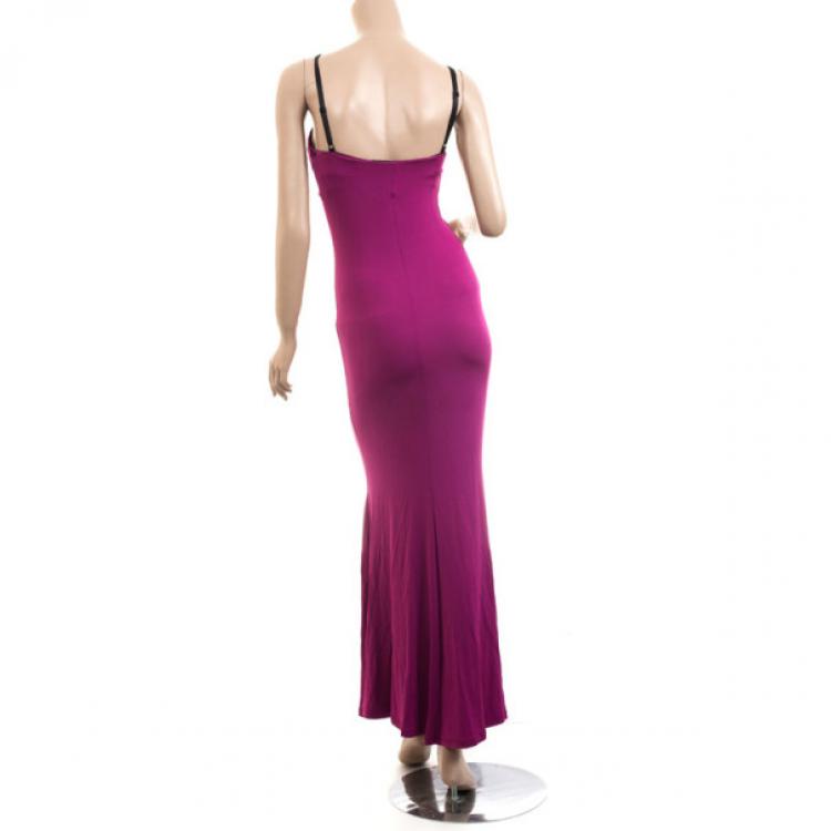 Pre Owned Class by Roberto Cavalli Long Pink Dress M