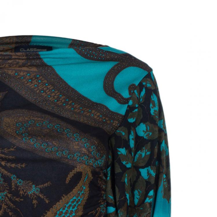 Pre Owned CLASS by Roberto Cavalli Paisley Print Top S