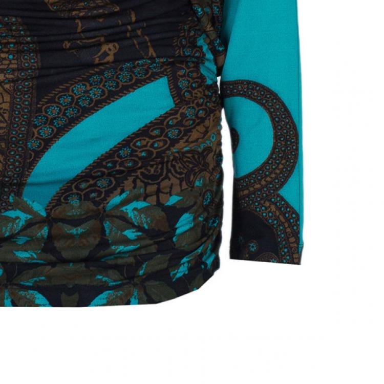 Pre Owned CLASS by Roberto Cavalli Paisley Print Top S