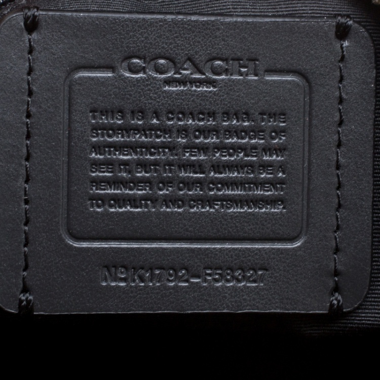 Pre Owned Coach Grey/Black Signature Canvas and Leather Celeste Hobo