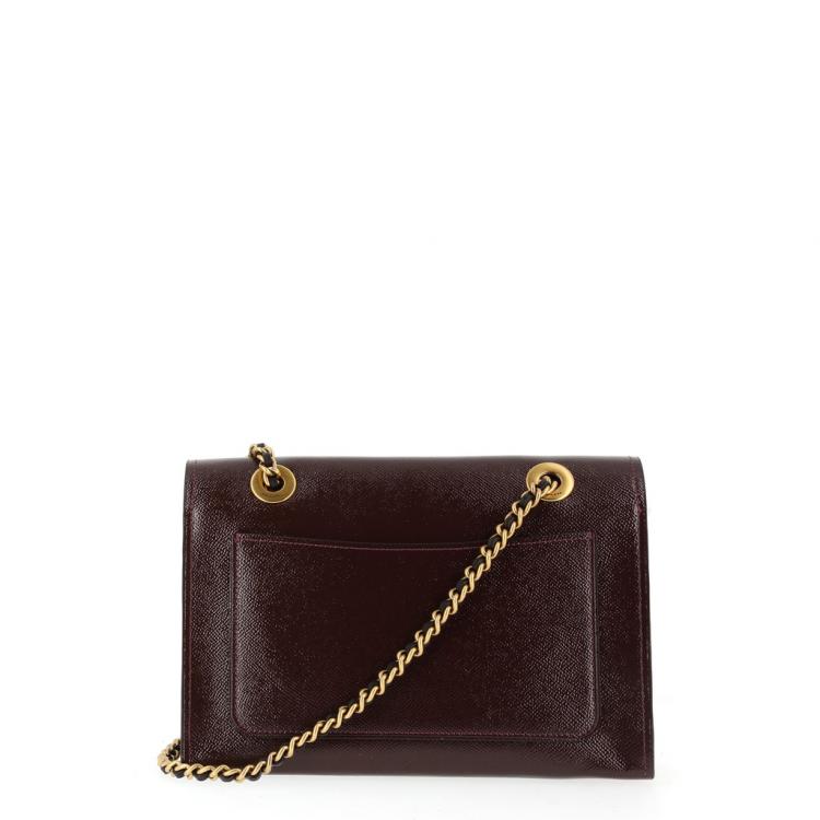 Pre Owned Coach Maroon Patent Leather Parker Shoulder Bag