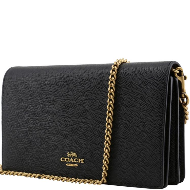 coach black evening bag